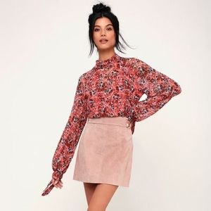 Free People All Dolled Up Mock Neck Top Size XS